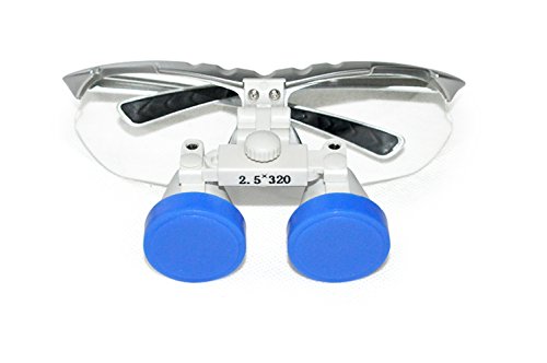 Preisvergleich Produktbild Denshine Arbeitsabstand Dental chirurgisch Medizin Binokularlupen 2.5X 320mm (Silber)