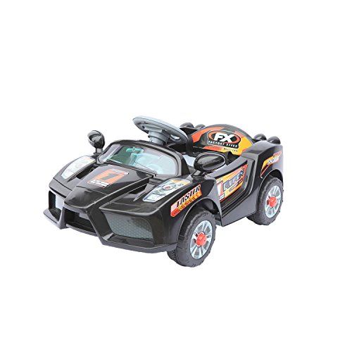 Ferngesteuertes Elektroauto 6V - elektrischer Ferrari für Kinder - Schwarz