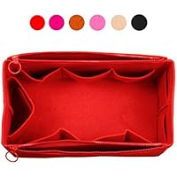 Felt Organizer (Doppel-Reißverschluss-Taschen), Tasche in Tasche, Wolle Geldbörse einfügen, maßgeschneiderte Tote organisieren, Kosmetik-Make-up-Windel-Handtasche