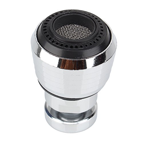BQLZR Innengewinde Küche Wasserspar Düse für Wasserhahn Verstellbarer Brause Filter Adapter Faucet Aerator 360° Silber und Schwarz