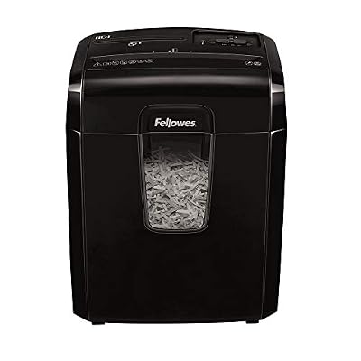 Fellowes 4692101 8CD Destructeur de Documents 8 Feuilles Coupe Croisée Technologie Safety Lock