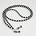 Produktbild Brillenband Brillenkette Brillenschnur aus Glasperlen schwarz-grau Handmade 4909