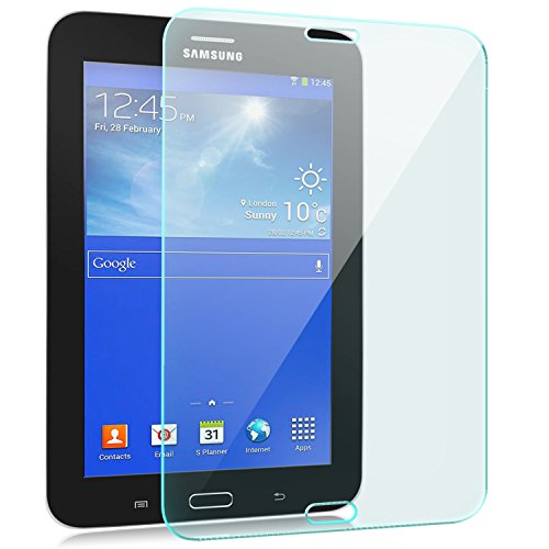 Saxonia Displayschutz Folie aus gehärtetem Glas für Samsung Galaxy Tab 3 7.0 Lite Glasfolie Hartglas | HD Klar Transparent - 2