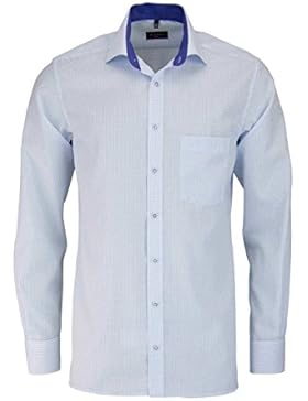 ETERNA Langarm Hemd MODERN FIT Popeline kariert
