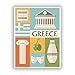 Produktbild 2 x 10 cm/100 mm Griechenland Vinyl Aufkleber Reise Gepäck # 10774