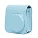 Produktbild Fujifilm instax mini 9 Tasche, Mopalwin Kamera Tasche Abdeckung für Fujifilm Instax Mini 9 Sofortbildkamera Kunstleder Schutzhülle Kameratasche Hülle Abdeckung mit abnehmbaren Riemen (Blau)