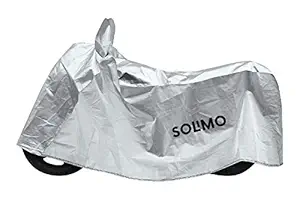 Amazon Brand - Solimo Bajaj Pulsar UV Protection & Dustproof Bike Cover (Silver)