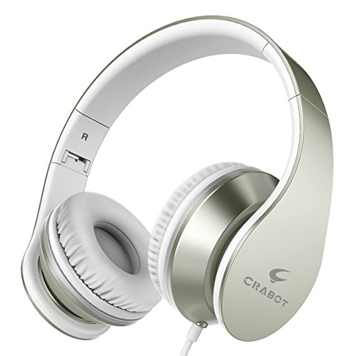 Crabot I65 On Ear KopfhÃ¶rer Tragbarer und Faltbarer Headset mit Mikrofon LautstÃ¤rkeregelung Freisprech- und Faltfunktion bequemen verstellbaren Ohrmuscheln geeignet fÃ¼r iPhone Smartphones PC und MP3