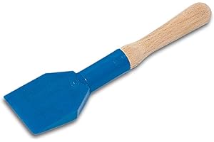 Bohle - Pala per vetri, punta del tallone, in UPVC, con manico in legno