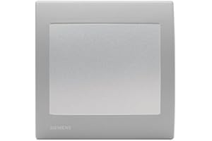 SIEMENS - Va et Vient Silver Delta Iris + Plaque basic Silver