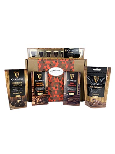 The Ultimate Guinness Chocolate Selection Hamper - Includes Mini Pint's, Truffles, Mini Caramels, Dark & Caramel Chocolate - Hamper Exclusive to Burmont's