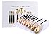 Leeko Professional Makeup Brushes- 9Pcs Soft Oval Golf Design Make-up Brush Set and Gift Box