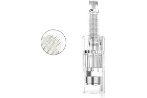 CHINENSIS 10 pcs Micro Agujas para Dermapen Agujas de repuesto puntas cartucho Slot tornillo Regular para coche Derma Electric microneedling pen 9 pin, estilo de hebilla