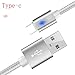 Produktbild 1 Mt 2 M 3 M 2.1A USB-C USB 3.1 Typ C Daten Sync Schneller Ladegerät Kabel Für Samsung Galaxy S8 (Silber, 1M)