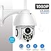 Produktbild JHSHENGSHI IP Kamera WLAN Outdoor HD 1080P 2MP PTZ Überwachungskamera Panorama Kamera, 5X Optischer Zoom, Autofokus, Nachtsicht, IP66 Wasserdicht, Bewegungswarnung, White