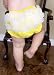 Baby Girl Ruffle Panties Bloomers Diaper Cover with Dots S (Yellow)