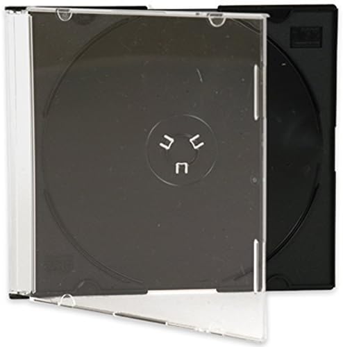 Media Replication CD Jewel Case 5.2mm Slimline Black or Clear Tray