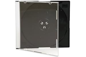 Media Replication CD Jewel Case 5.2mm Slimline Black or Clear Tray
