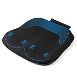 Diseño ergonómico: El cojín del asiento tiene un diseño ergonómico, las curvas se adaptan a las caderas y las piernas, tiene como objetivo distribuir la presión sobre los coxis y promover la circulación sanguínea. Puede aliviar el dolor de espalda, ciático y coxis con eficacia.