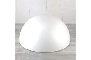 SOLEDI Lealoo Demi-Sphère de 50 cm de diamètre, Dôme XXL Creux en polystyrène de 25 cm de Haut