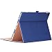 Produktbild Apple iPad Pro Hülle, ProCase Leder Stand Klapphülle für 2017 Apple iPad Pro 12.9 A1670/A1671 und 2015 iPad Pro 12.9" A1584/A1652,Mit Mehrfach Blickwinkeln, Auto Sleep/Wake, Dokumenten Tasche -Navy