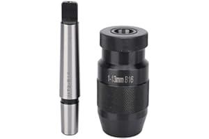 GOTOTOP MT2-B16 1‑13mm Portabrocas de liberación rápida, accesorios para fresadoras Portabrocas sin llave, liberación rápida para taladros de husillo de tornos