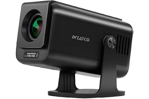 WZATCO Yuva Go Pro Fully Automatic Projector 4k Ultra HD | Native 1080p | Auto Focus | 12000 Lumens | Android 14, Netflix, Prime | ARC-CEC | WiFi 6, Auto 4D Keystone