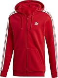 Regular fit adidas 3-Stripes FZ Sweatshirt, Hombre, Scarlet, M