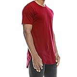 Produp Fashion Tops Sommer Herren T-Shirt Grundiert Rundhalsausschnitt Hip Hop Solide Dünnes T-Shirt Top Bluse Comfoutable Sport Pullover