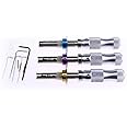TPM Go 3 Piece 7 Pin Tubular Lock Pick Tools with Longer Handle,7.0mm,7.5mm,7.8mm