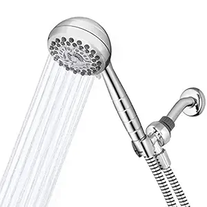 Waterpik High Pressure Powerpulse Massage Hand Held, Chrome Detachable Shower head with 7 Spray Settings and 5' Hose, XRO-763