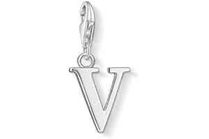 Thomas Sabo Damen-Charm Club-Anhänger Buchstabe V 925er Sterlingsilber 0196-001-12