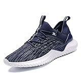  IceUnicorn Herren Damen Laufschuhe Turnschuhe Straßenlaufschuhe Gym Sportschuhe Fitness Atmungsaktiv Joggen Schuhe Freizeit Sneaker(1907/Blau, 39EU)