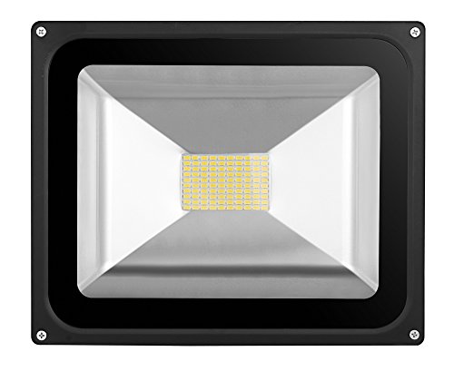 Leetop 80 Watt LED Flood Light SMD Flutlicht Außen Fluter Warmweiss Scheinwerfer Strahler Licht IP65 Gartenleuchte Security Light(1 Stücke) - 2