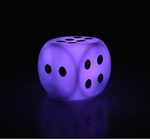 Sukragraha Dice Decoration Rainbow Color Changing Led Light