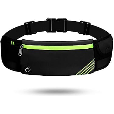 LIVACASA Bauchtasche Für Sport & Laufen – Mit Kopfhörerausgang & Reflexband, Wasserabweisend