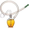 Apple shape Mini Glass Bong Water Pipes with Thick Recycler Hand Dab Bongs for Smoking with glass burner pipe (A)