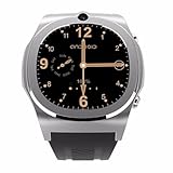 Lemumu Q 98 neue Bluetooth Handy Mobile Watch Bewegung der Kamera Video für Android 3G Smart Call MT 6580 4-Core 1,3 Ghz Sportuhr, Schwarz