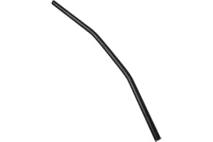 CHICIRIS 7/8 Zoll 22MM Motorrad Retro Bend Lenker Griff Bar Schwarz Silber (Schwarz)