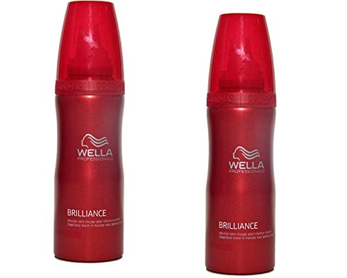Wella Brilliance Leave-in Mousse 2 x 200 ml für coloriertes Haar Professionals Care