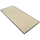 Colchoneta japonesa tipo goza 200x90 color natural y negro, perfecto para yoga