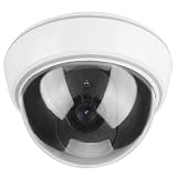 ASEGÚRESE DE SEGURIDAD: La luz LED roja interna, parpadea una vez cada 2-3 segundos después de instalar las baterías. así que los ladrones y criminales no pueden ignorarlo, asustan y bloquean efectivamente a los ladrones o criminales para que no puedan acercarse