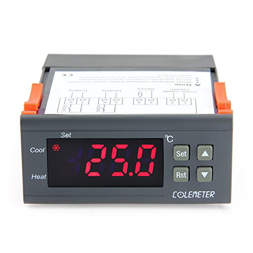 Preisvergleich Produktbild COLEMETER Digitaler Temperaturregler Temperatur Regler Controller