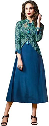 Simaaya Indian Ethnic Bollywood A-Line Indo-Western Kurti Readymade