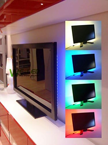 SUNTEC Multi-colour RGB 150cm 59.1in LED Strip Light LED TV Background Lighting Kit With USB Cable Gerneric RU15
