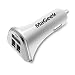 Produktbild MaGeek® Auto Ladegerät 34W / 4.8A 3-Port USB Kfz Ladegerät für iPhone 6/6 Plus, iPad Air 2 / Mini 3, Galaxy S6 / S6 Edge und weitere (Weiß)