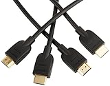 amazon cable hdmi Cable HDMI con conectores A macho a A macho: compatible con Ethernet, 3D, vídeo 4K y canal de retorno de audio (ARC).