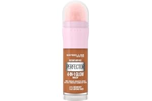 Maybelline New York - Perfecteur de Teint Illuminateur 4-en-1 - Base/Correcteur/BB Crème/Enlumineur - Fond de Teint Instant Glow Perfector 4-in-1 - Teinte : Medium Deep (03) - 20 ml