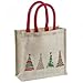 Produktbild Jute-Tasche - Weihnachtsmotiv - 74129 - Shopper Weihnachten Geschenktasche Tragetasche