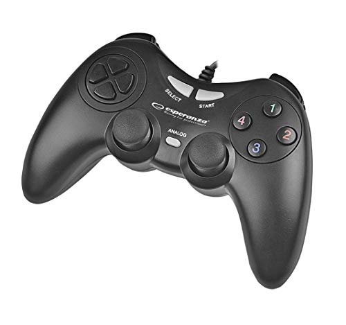 Preisvergleich Produktbild Esperanza EGG105K Gamepad PC USB Fighter Schwarz